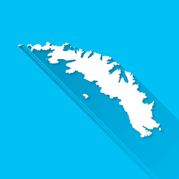 georgia południowa i sandwich południowy mapy, niebieskim tle - south sandwich islands stock illustrations