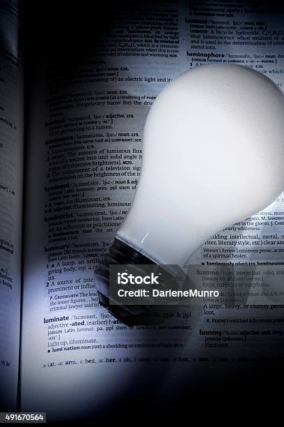 Resten Visne daytime Luminated Light Builb Shining On Luminate Stock Photo - Download Image Now  - 2015, Dictionary, Glowing - iStock