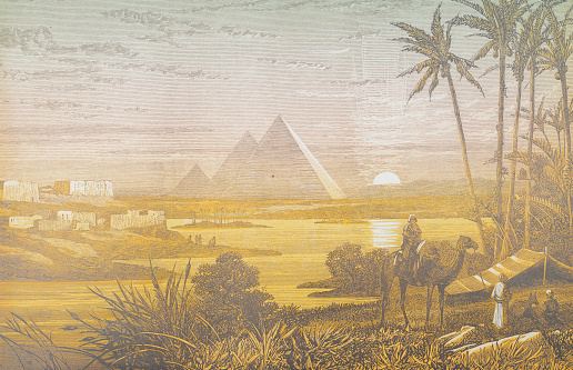 Pyramids at Sunset