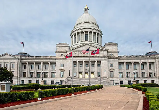 State Capitol building in Little Rock, Arkansas.