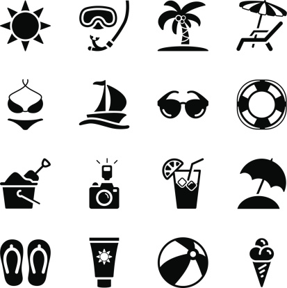 Vector File of Summer Icons  related vector icons for your design or application.