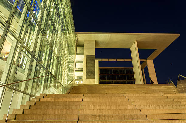 istock enlighted stairs in a clear night 491679139
