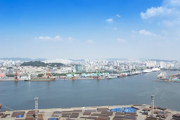 istock Incheon panoramic view over the city, South Korea 491680011