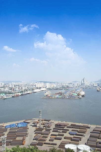 istock Incheon panoramic view over the city, South Korea 491680015