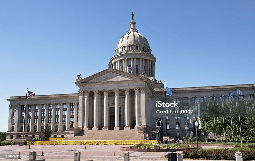 Oklahoma State Capital building. Oklahoma capital building located in Oklahoma,City. Oklahoma Stock Photo