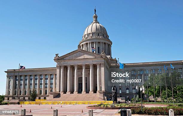 Oklahoma State Capital Building Stock Photo - Download Image Now - Oklahoma, Capitol Building - Washington DC, Parliament Building