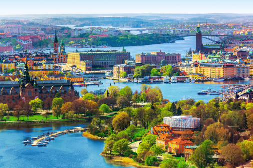 Vista aérea de Estocolmo (Suecia photo