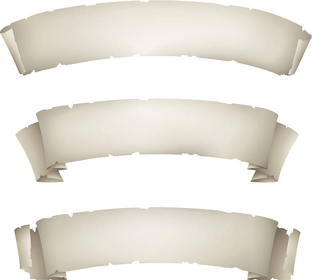 istock set of old paper ribbon banners 491684309