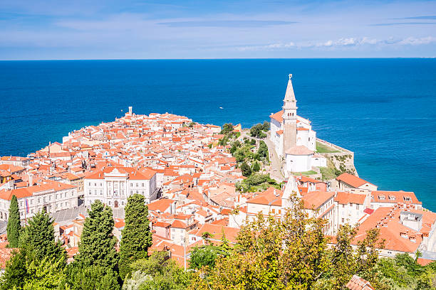 istock Panorama of beautiful Piran, Slovenia 491684890