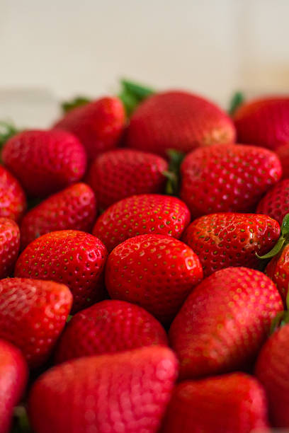 istock Closeup of red, ripe strawberries 491685870