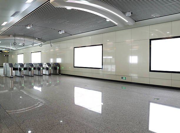 istock Blank advertising billboards in a row 491686159