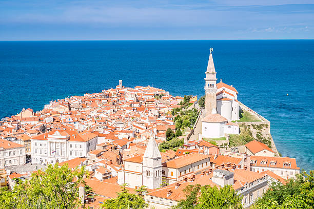 istock Panorama of beautiful Piran, Slovenia 491686196
