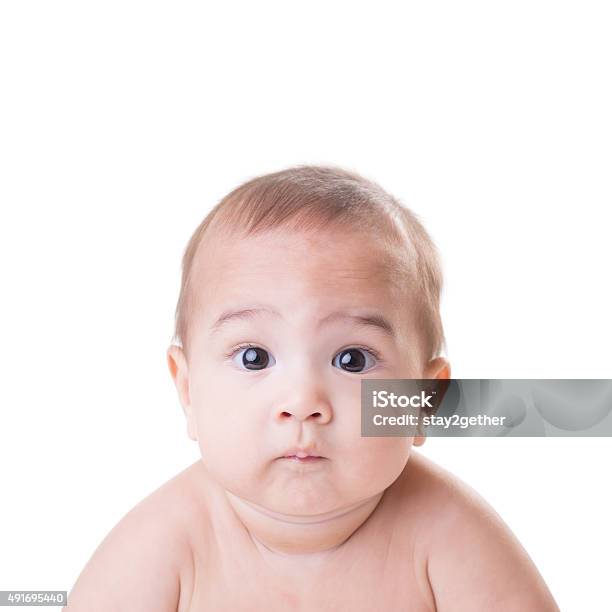 Baby Face Stock Photo - Download Image Now - 2015, Baby - Human Age, Backgrounds