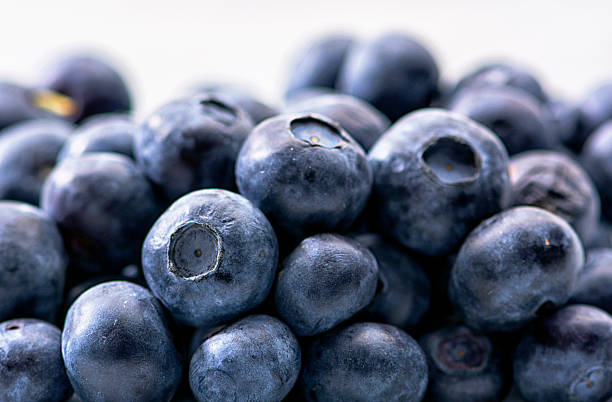 Pile of blueberries stock photo