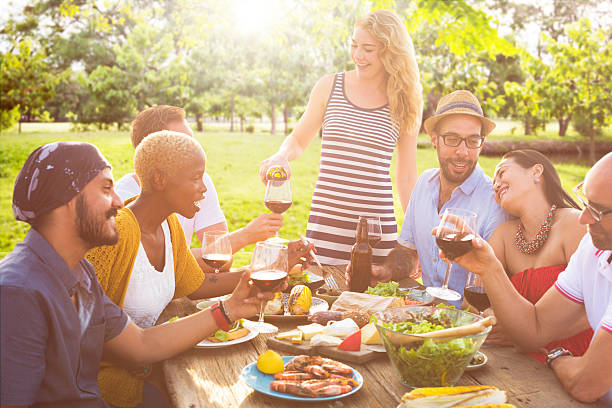 istock Friends Outdoors Party Celebration Hanging out Concept 491698078