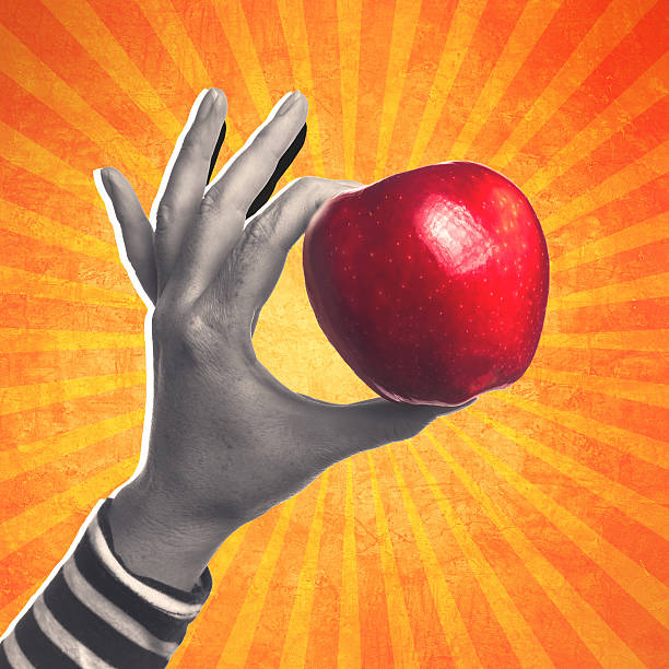 istock Woman holding organic red delicious apple 491699148