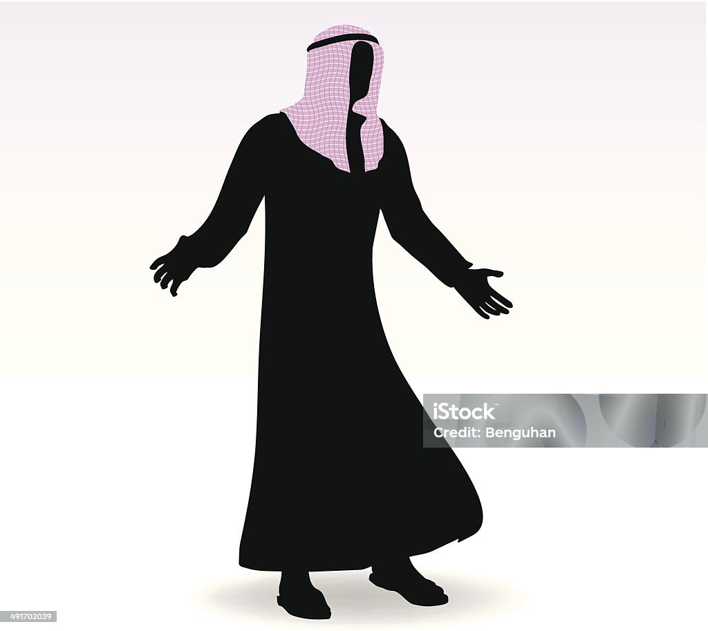 man in 中東風ウェアドレス - アラビア風のロイヤリティフリーベクトルアート