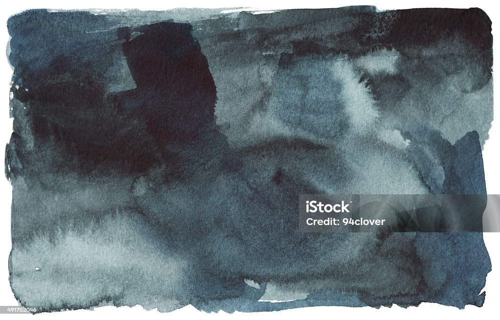 black blue watercolor stain, spot black blue watercolor stain, spot, abstract background Watercolor Paints stock illustration