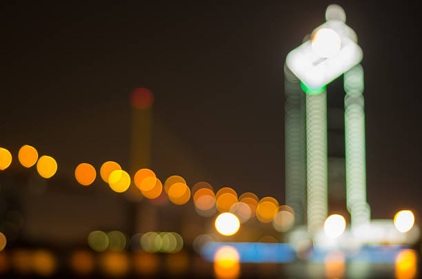 istock Cityscape background, Blurred Photo bokeh,warm white balance 491702375