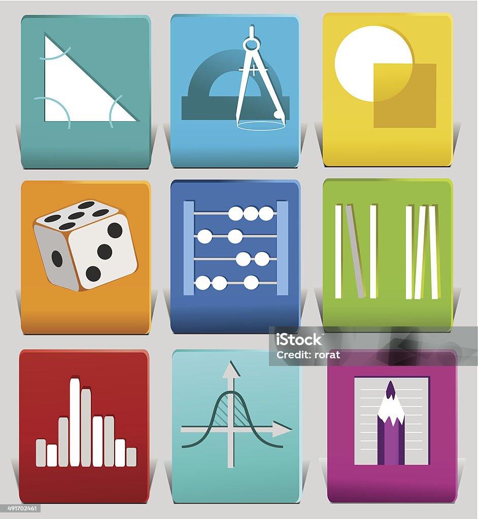 Abstract Math Signs Math Related Symbols Stock Illustration - Download Image Now - Abstract ...