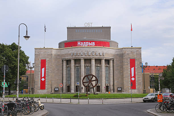 The Volksbuehne theater at the Rosa-Luxemburg-Platz, Berlin. Berlin, Germany - July 25, 2015: The Volksbuehne theater at the Rosa-Luxemburg-Platz, Berlin. berlino stock pictures, royalty-free photos & images