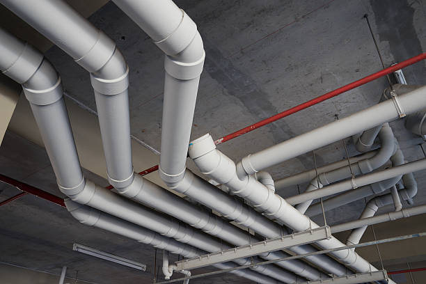 istock Pipe tube, the roof top for drain & sewer system 491702515