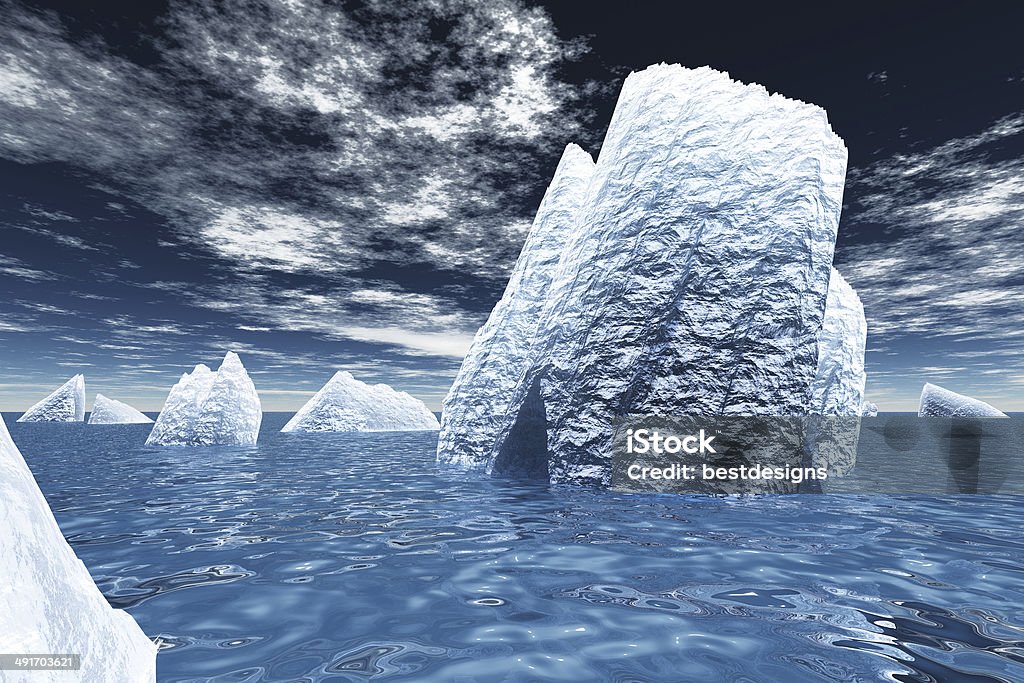 Ice Bergs - Foto de stock de Pólo Sul royalty-free