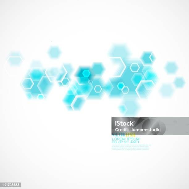 Chemical And Molecular Concept Template Background Vector Illustration Stock Illustration - Download Image Now