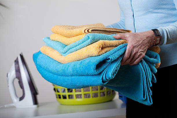 istock Towels and clothes to iron 491703741