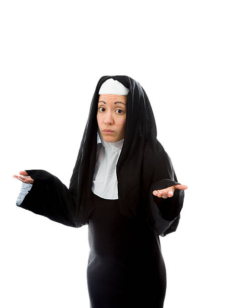 istock Young nun gesturing and shrugging 491705469