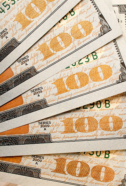 istock Fanned United State hundred Dollar bills 491706323