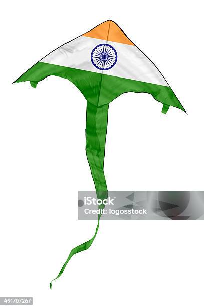 Indian Flag Kite Stock Photo - Download Image Now - Indian Flag, Kite - Toy, Blue