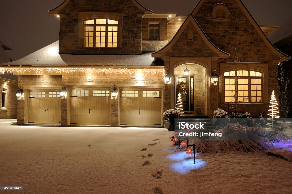 Hause an Weihnachten - Lizenzfrei Im Freien Stock-Foto