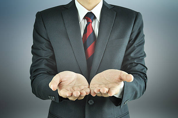 istock Empty open hands of businessman 491708339