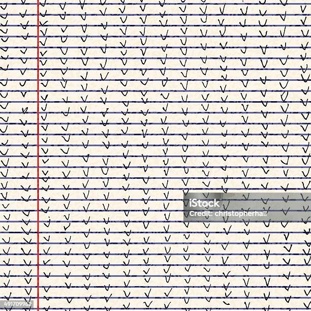Qute Line Pattern Papers Patterns On A Sheet Of Lined Paper Stock Illustration - Download Image ...