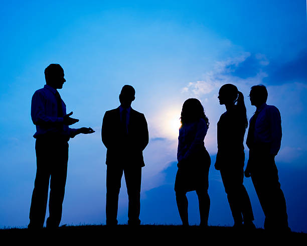 istock Business People Meeting Outdoors Silhouette Concept 491711006