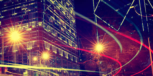 istock Night View of Blurry Lights in a City Concept 491712074