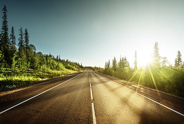 road in mountains road in mountains horizon stock pictures, royalty-free photos & images