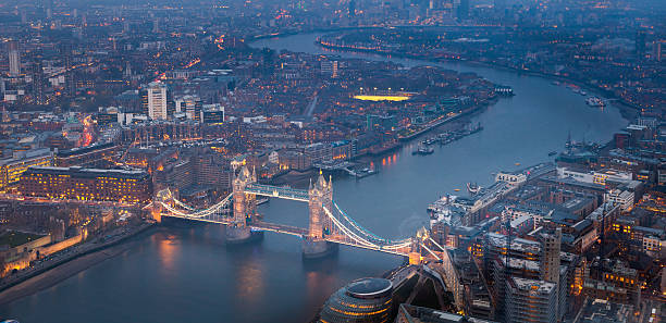 istock Tower Bridge at night twilight London, England, UK 491725427