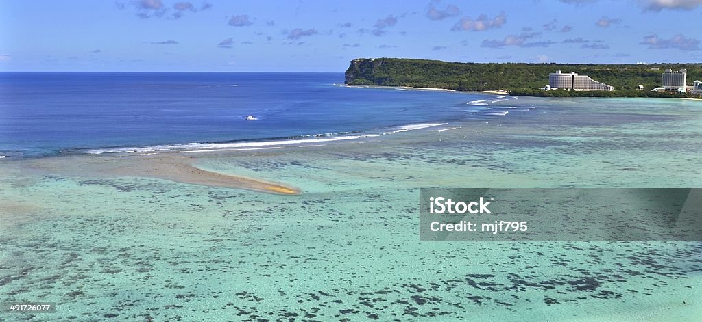 Tropical Paradise Tropical Tumon Bay in the tropical Pacific island of Guam, famous for its snorkeling. Guam Stock Photo