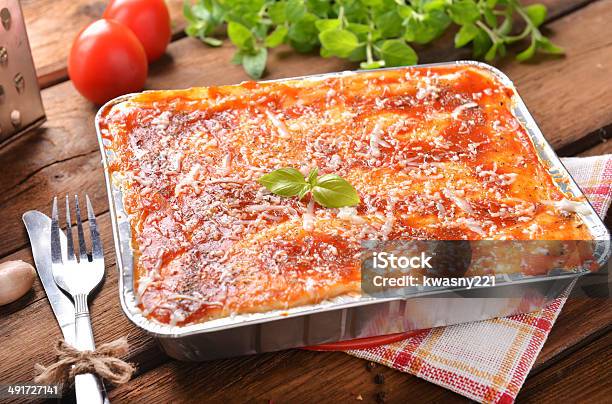 Bolognese Lasagna Stock Photo - Download Image Now - Lasagna, TV Dinner, Food