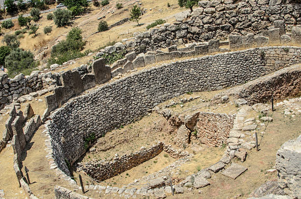 istock Grave Circle A  in Mycenae, Greece 491728611