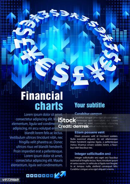 Ilustración de Charts Financieros y más Vectores Libres de Derechos de Analizar - Analizar, Artículo, Azul