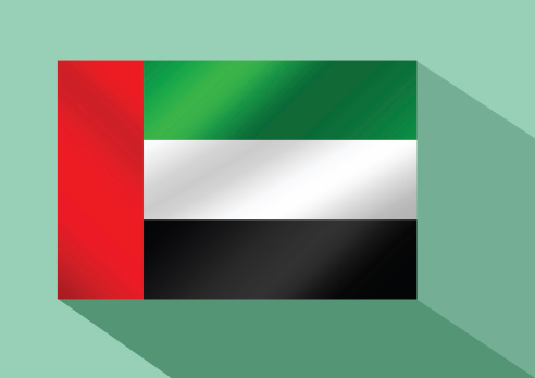 the United Arab Emirates flag UAE