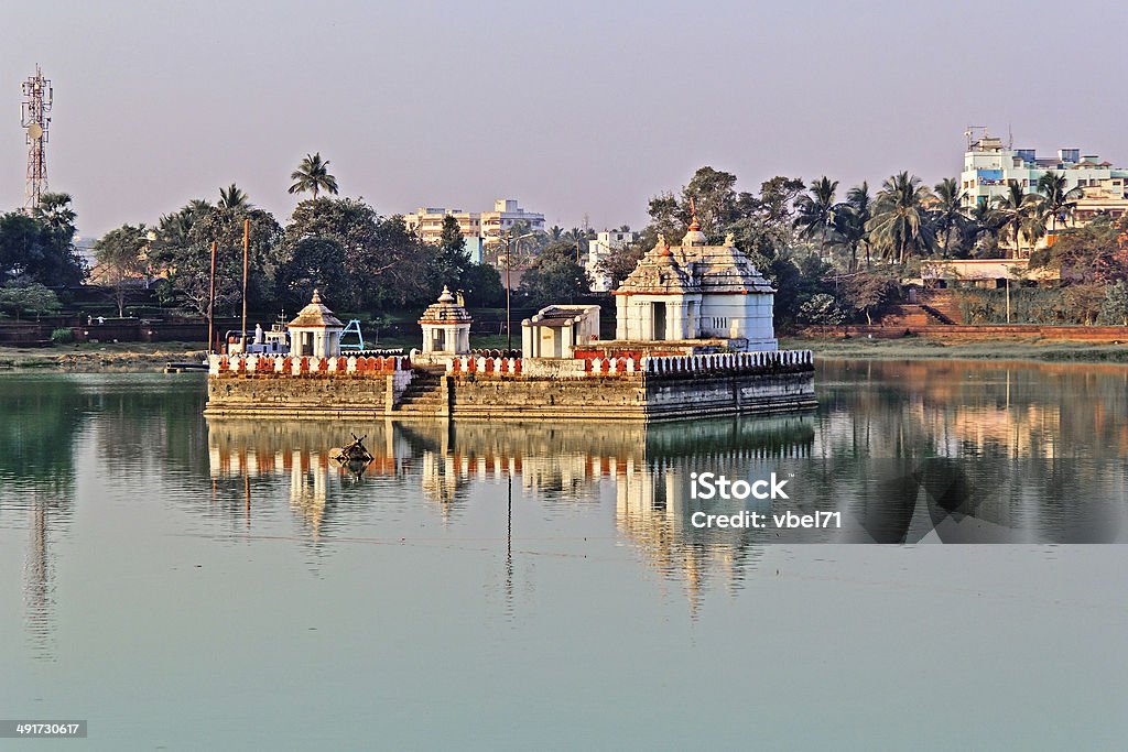 Bindu Sarovar lake Sacred lake Bindu Sarovar or Bindu Sagar in Bhubaneshwar, Orissa Odisha Stock Photo