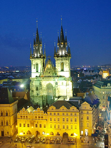 istock Main square of Prague at night 491731163