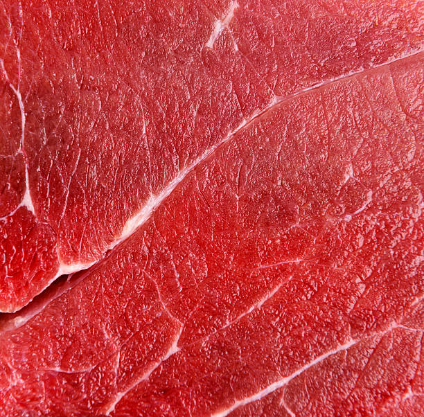 生牛の肉のマクロ赤 - red meat ストックフォトと画像