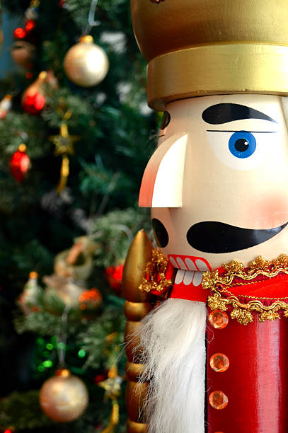 Wooden Soldier Christmas Decoration stock photo