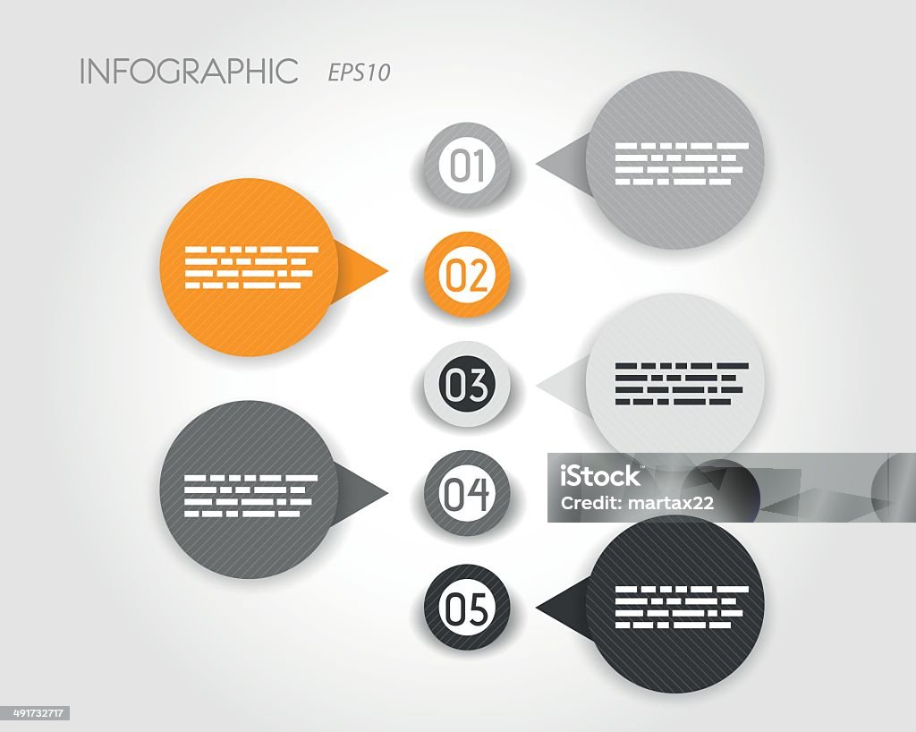 Grau und gestreiften Infografik Ringe - Lizenzfrei Artikel - Publikation Vektorgrafik