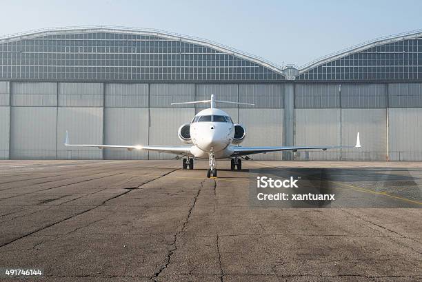 Business Jet Plane On The Ground Stock Photo - Download Image Now - Privacy, Private Sign, Airplane